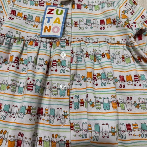 NWT Zutano Best Friends Animal Dress - Picture 2 of 4